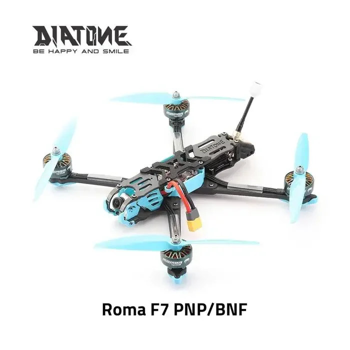 

DIATONE Roma F7 MAMBA F722 MK2 F65 _128K Ultra 1000 VTX RUNCAM PHOENIX2 M8PLUS GPS MAMBA TOKA 2808 1100KV 6S 7inch FPV Drone