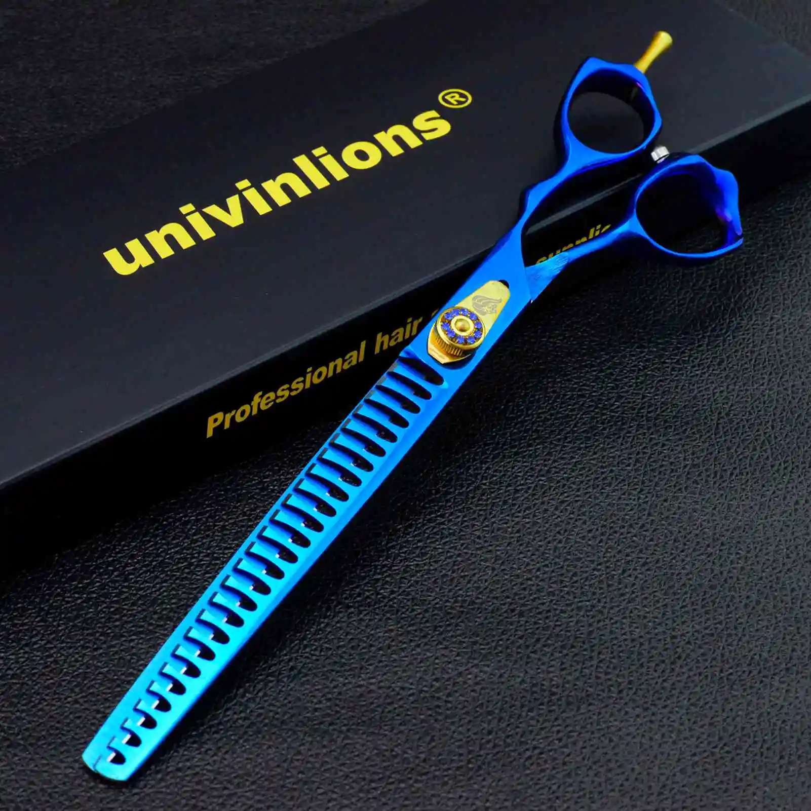 Univinlions 8 inch Scissors Dog Professional Gromming Scissors Pet Thinning Shears For Home Groomer Tijeras Perro Hair Trimmer