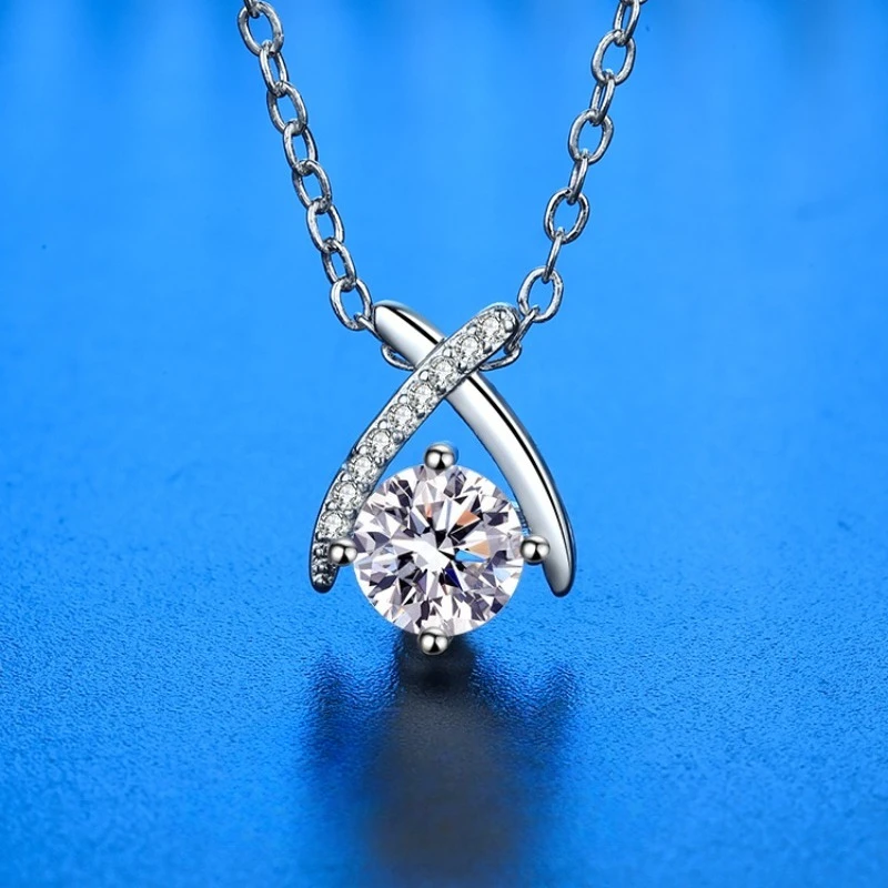 

New 925 Sterling Silver Necklace 5A Zircon Pendant Top Quality Fashion Jewelry for Woman Wedding Sparkling Classic Party Gifts