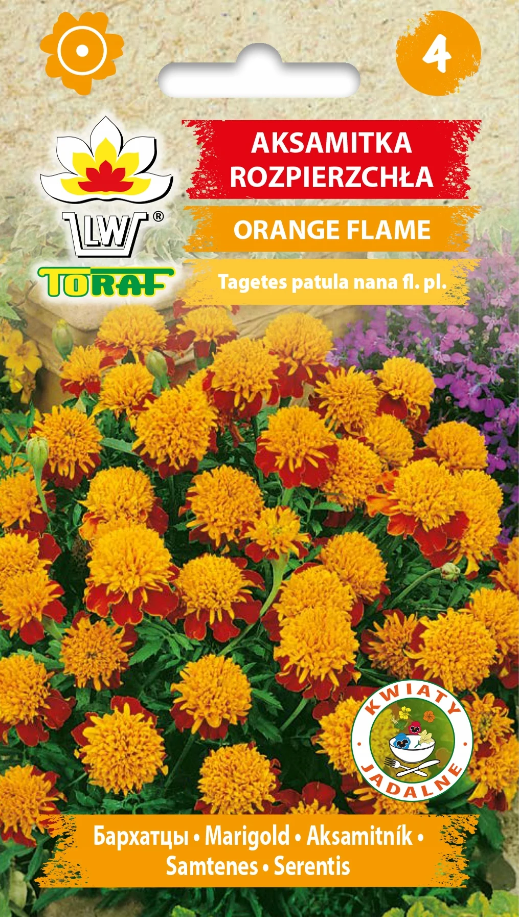 ORANGE FLAME-0,5g TORAF-zaden 407