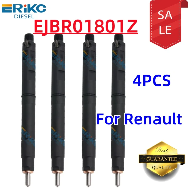 

ERIKC 4шт EJBR01801Z 8200049873 28232248 166009384 R Форсунка Common Rail для Renault Clio Kangoo Megane Scenic 1.5 DCi