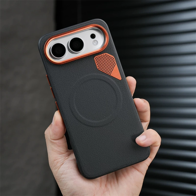 

Case For Google Pixel 10 Pro XL 10a Pixel10 A For MagSafe Magnetic Luxury Silicone Leather Holder Ring Back Cover Cooling Bumper