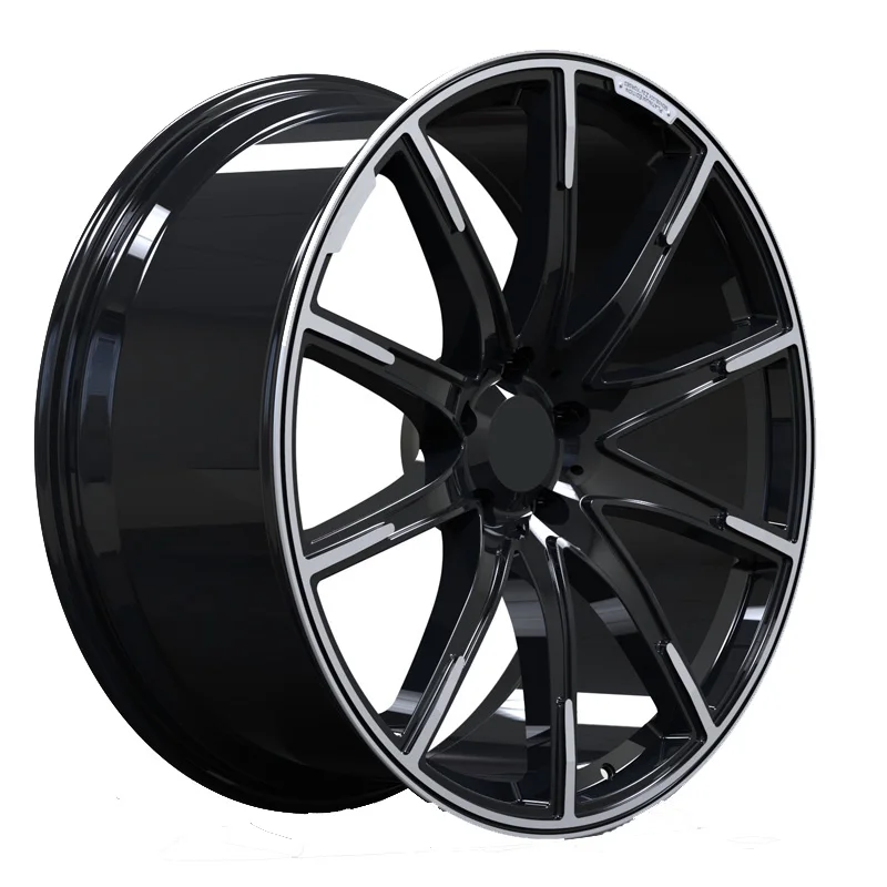 

Custom Car Forged Wheels Black Machining New Style Face Alloy 18 19 20 21 22 23 24 Inch Rims 5X112 5X120 Passenger Car Wheels
