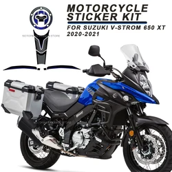 650XT 3D motorcycle tank sticker kit anti-slip protection oil decal accessories Gas for V-STROM 650 XT 650XT Vstrom 2020-2021