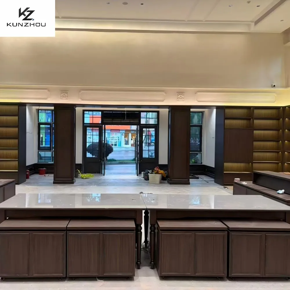 Customized multi combination bookshelves, desks, and island combination bookshelves