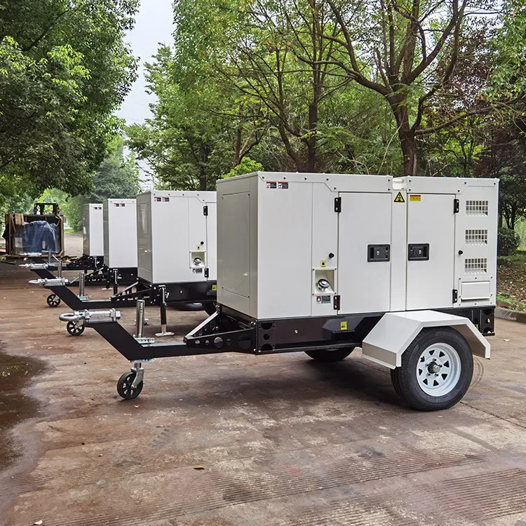 Cheap price trailer type 20KW diesel generator set 25KVA genset YTO