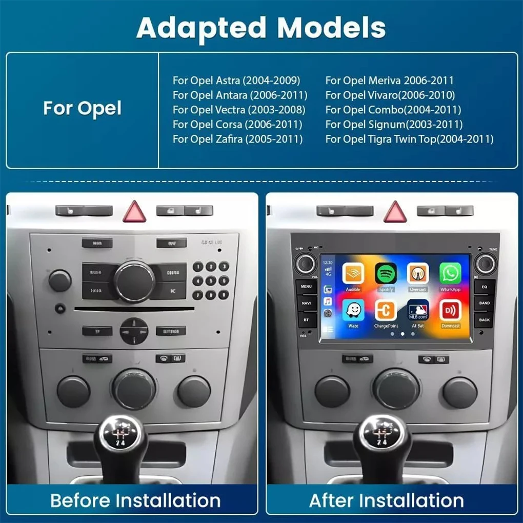 For Opel 7 inch Android 14 Car Radio Wireless Carplay Android auto GPS Navi WIFI Camera Buletooth Radio navigation host