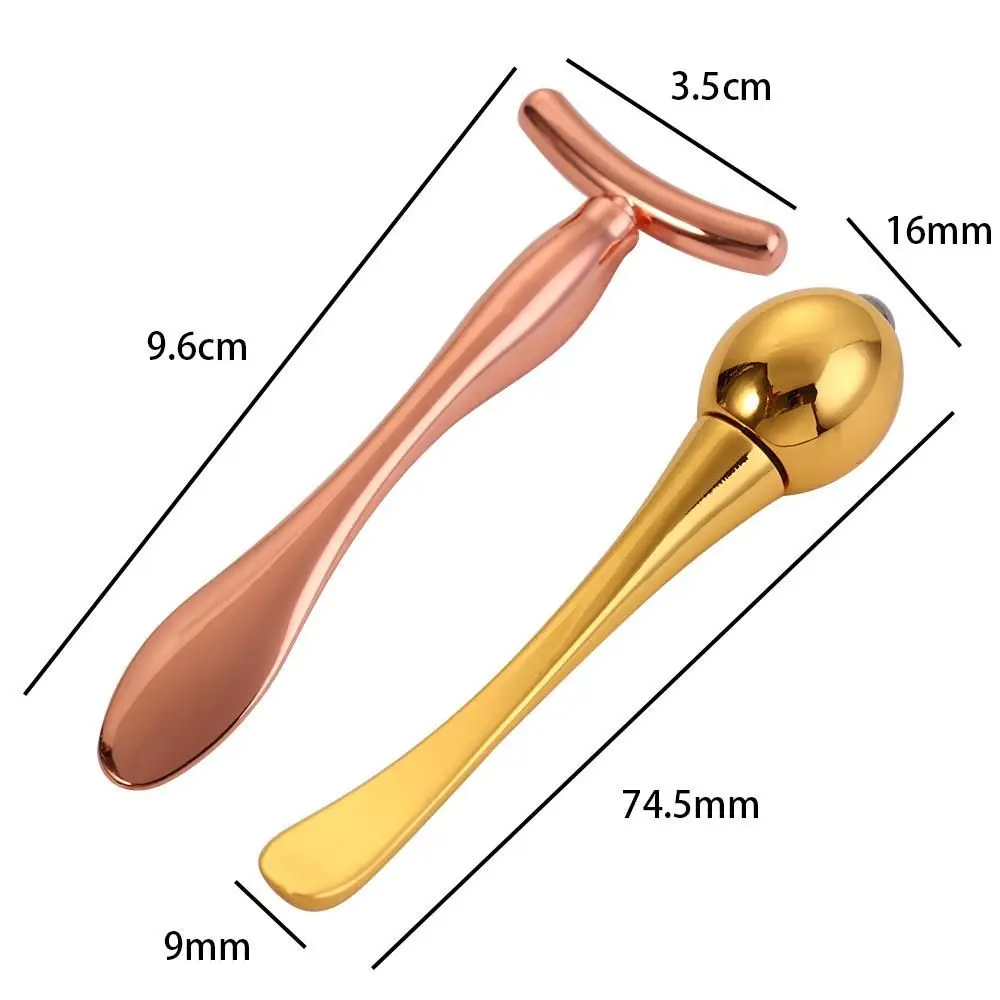 Skincare Product Mini Massage Stick Magic Stick T-shape Face Cream Applicator Face Lifting Eye Massage Roller Eye Cream Spoon