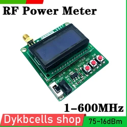 1-600MHz RF miernik mocy 75 ~ 16dBm wartość tłumienia częstotliwości przy tłumieniu dB moduł cyfrowy wyświetlacz LCD Radio