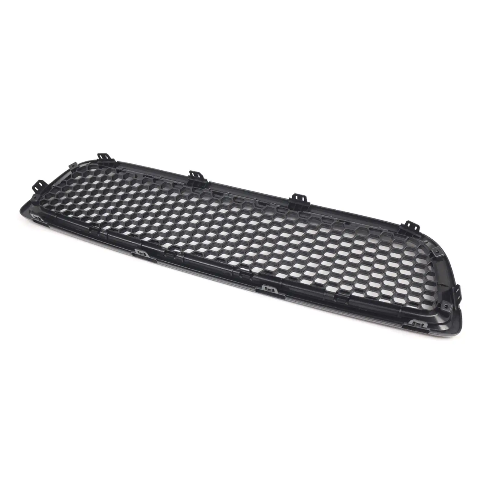 Glossy Black Mesh Grill Car Front Grille Upgrade Honeycomb Style Easy to Install for Volvo S40 V50 2008-2012 Accessories