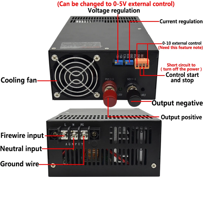 Switching Power Supply S-800-24 Single Output High Power Supply 24V33A/12V66A36V48V110V Industrial Voltage Regulator