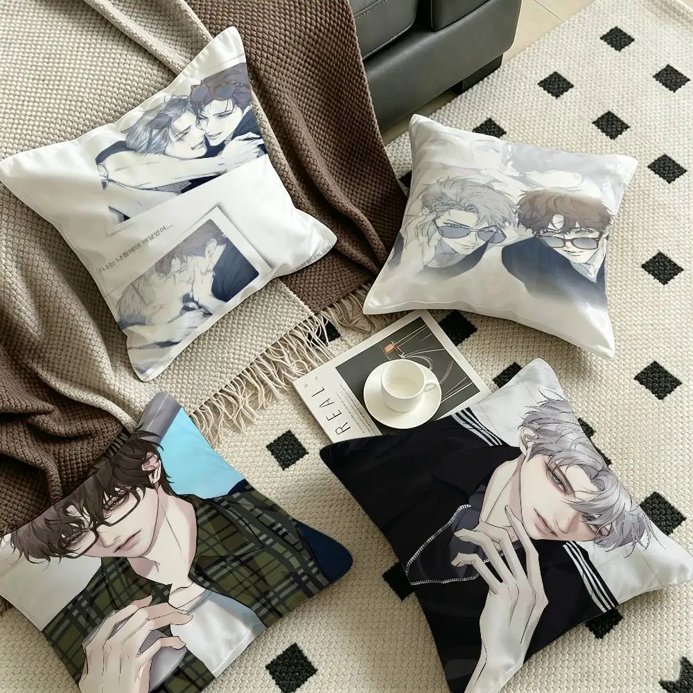 Nerd Project Bl Anime Cushion Cover Decorative Pillow Sofa Home Decor Case Pillow Cases