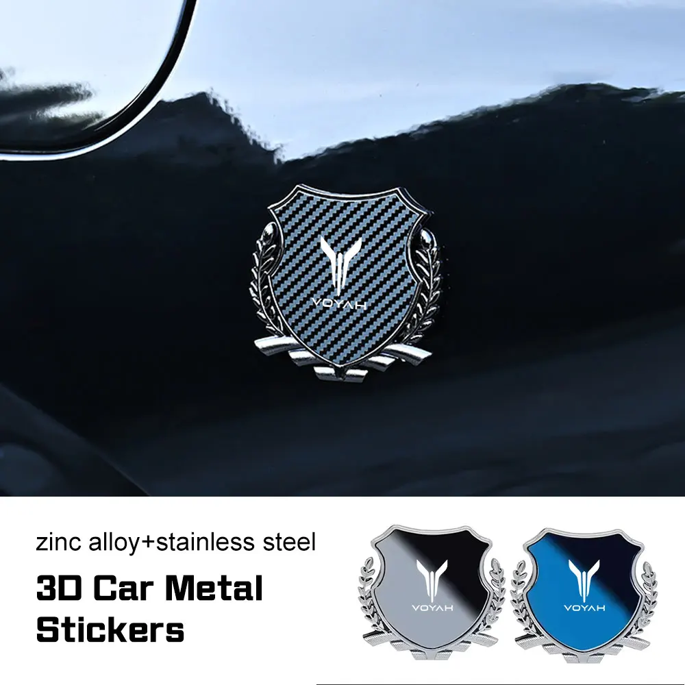 Emblem Badge Decal 3D Metal Car Side Body Trunk Stickers Accessories For VOYAH Dream 2022-2024