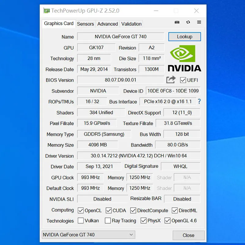 SZMZ-بطاقة فيديو لعلبة ITX Mini, GT740 730, 4GB DDR5, 128Bit بطاقة الرسومات, قوس منخفض الشخصي, التعدين #5
