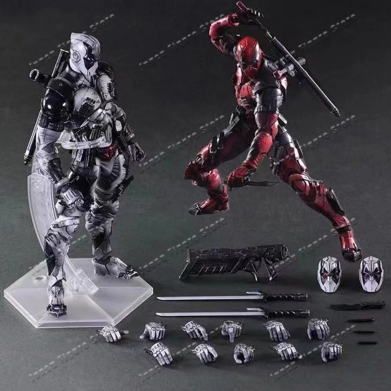 

In stock PA modified Deadpool joint movable Spider-Man figure Iron Man Venom Play Arts Cosmic Avengers gift collection ornaments