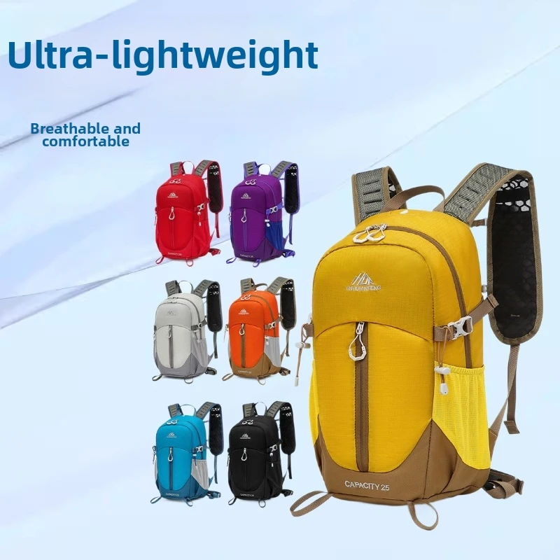 

Hiking Backpack Nylon Ultra-Light Breathable Water-Repellent Backpack Men's and Women's Outdoor Backpack Mountaineering Bag