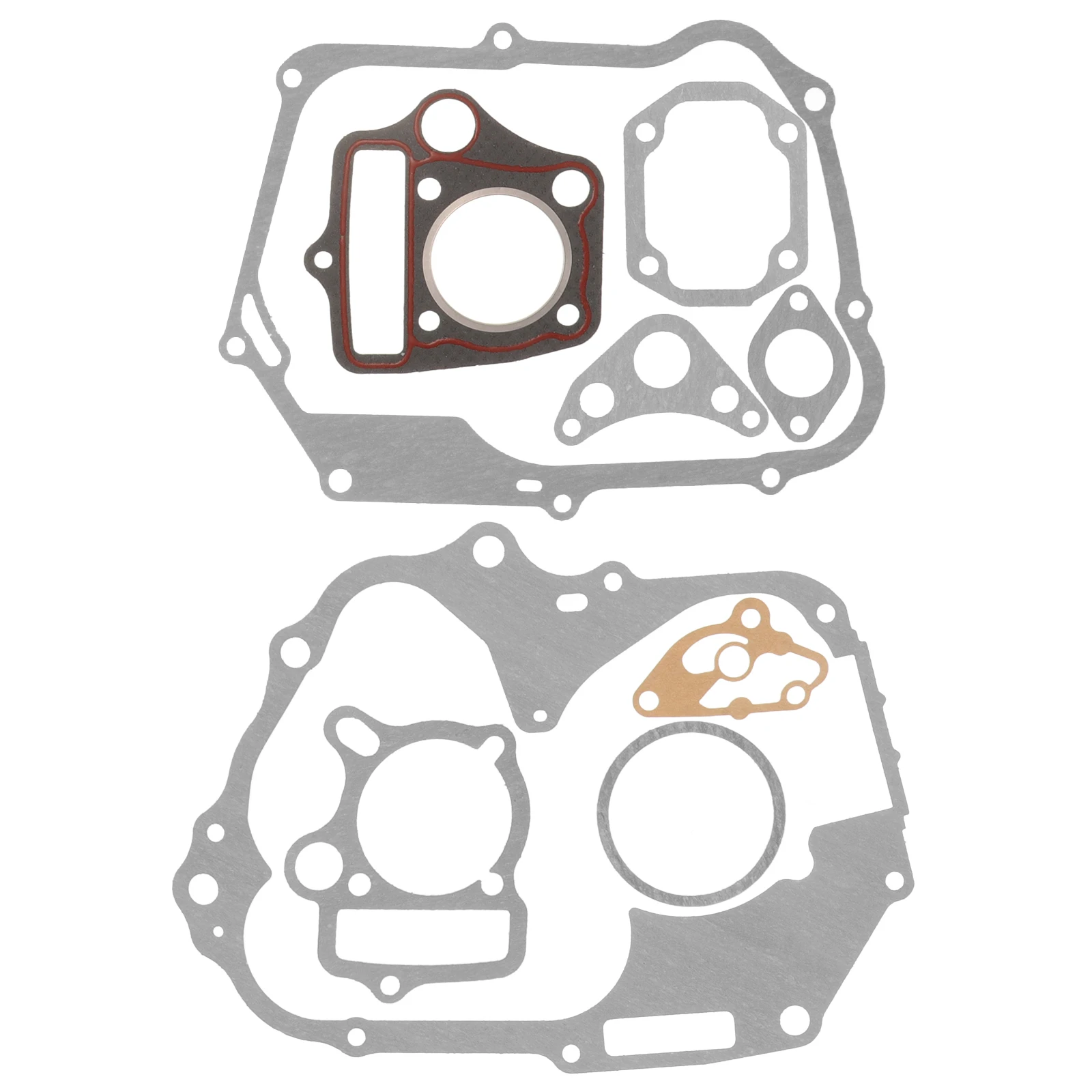 

Engine Gasket Kit Dirt Bike ATV Motor Replacement Cylinder Head Sealing Silver 70cc Electric Start Performance Upgrade Noise