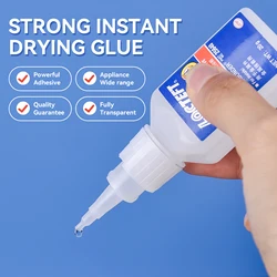 20g Quick Dry Super Glue 401 403 495 Super Glue Instant Cyanoacrylate Adhesive Leather Rubber Wood Metal Strong Bond Liquid Glue