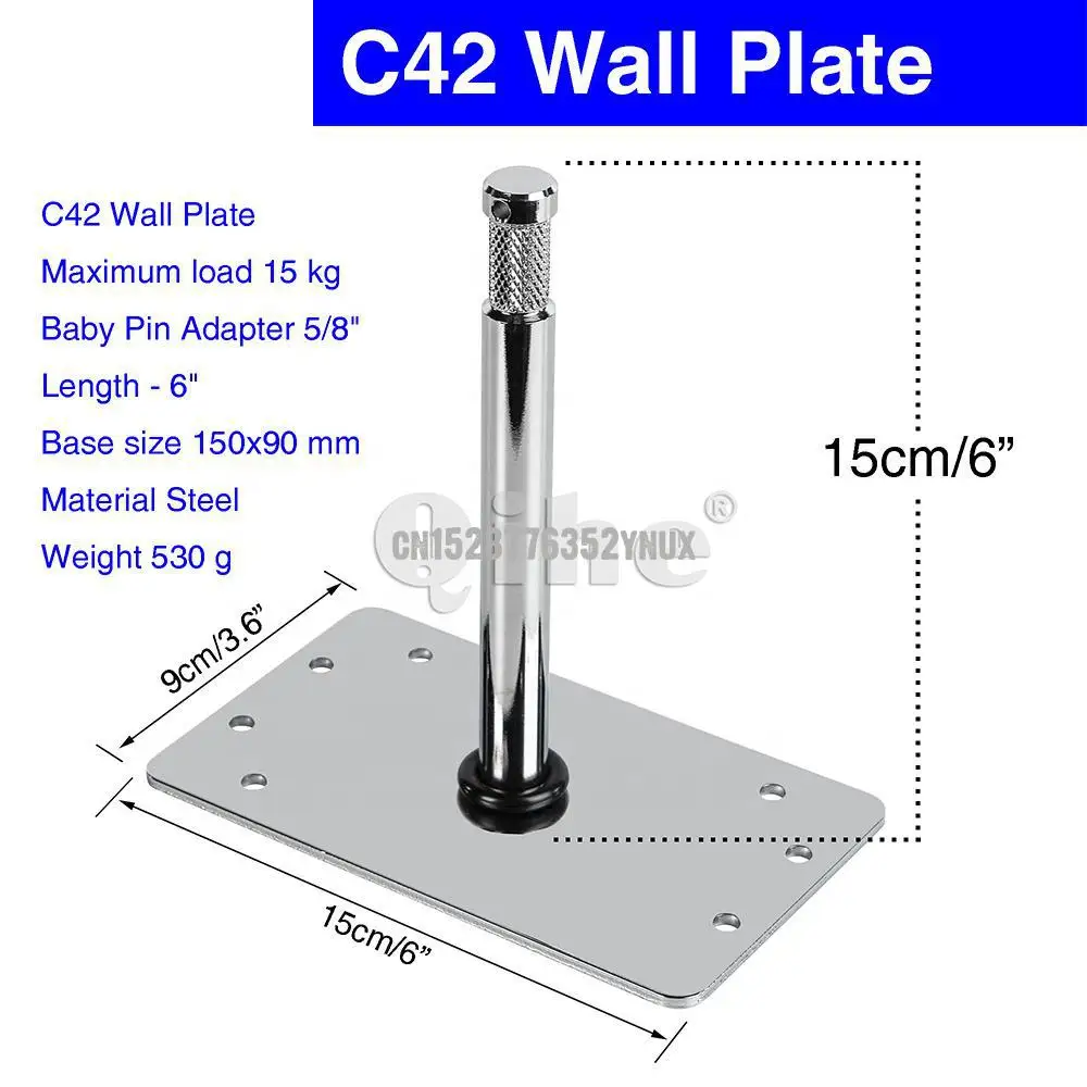 Photography Accessory 6 Inch Wall Plate wall moiunt plate  Plant Stand Lamp Stand