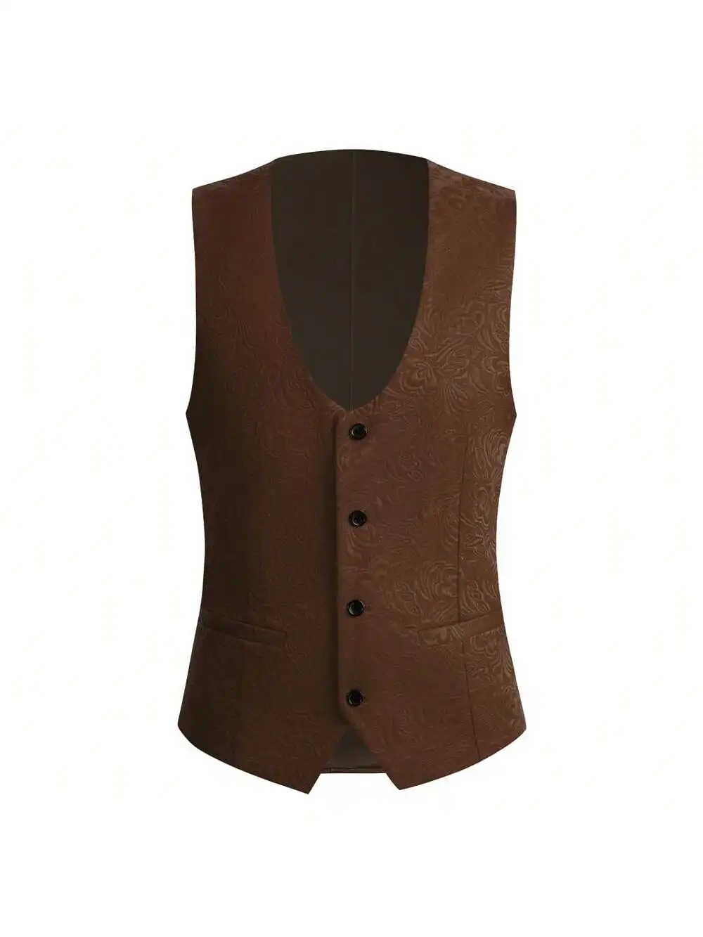 بدلة سهرة للرجال مكونة من 3 قطع مزهرة، طقم بدلة جاكار رفيعة، سترة بيزلي وسراويل لحفلات الزفاف #6