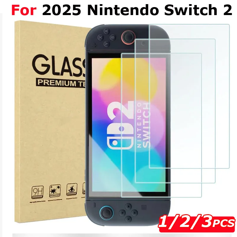 

Tempered Glass for Nintendo Switch 2 Protective Screen Protector Anti Purple Light Eye Protection Tempered GlassGame Accessories