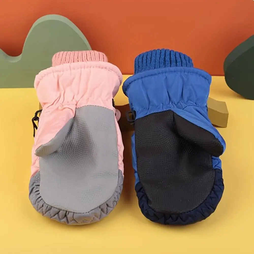 

New Fashion Windproof Children Ski Gloves Waterproof Thicken Warm Kid Gloves Non-slip Winter Warm Mountaineering