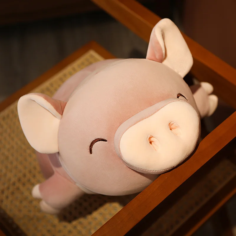 50-100cm Squishy Simulation Pig Stuffed Doll Plush Piggy Toy Animal Soft Plushie Pillow Cushion Comforting Gift