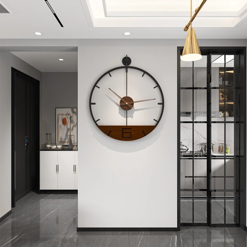 

Watch, living room, hanging clock, simple modern clock, hanging wall, minimalist style, home fashion, light luxury, Nordic