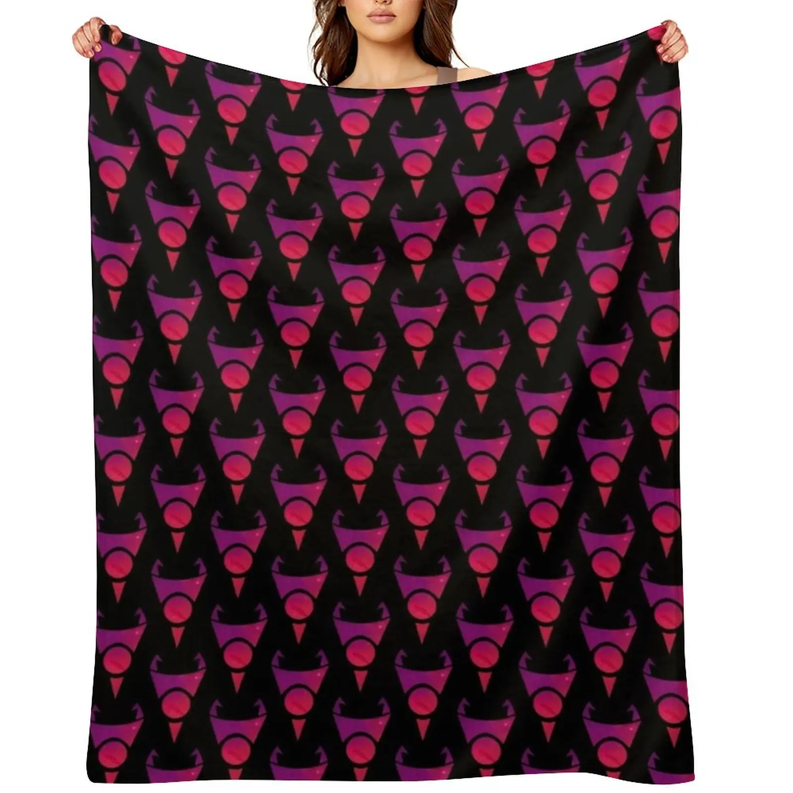 

Invader Zim - Irken logo Throw Blanket Warm Flannel Designers Thin Blankets