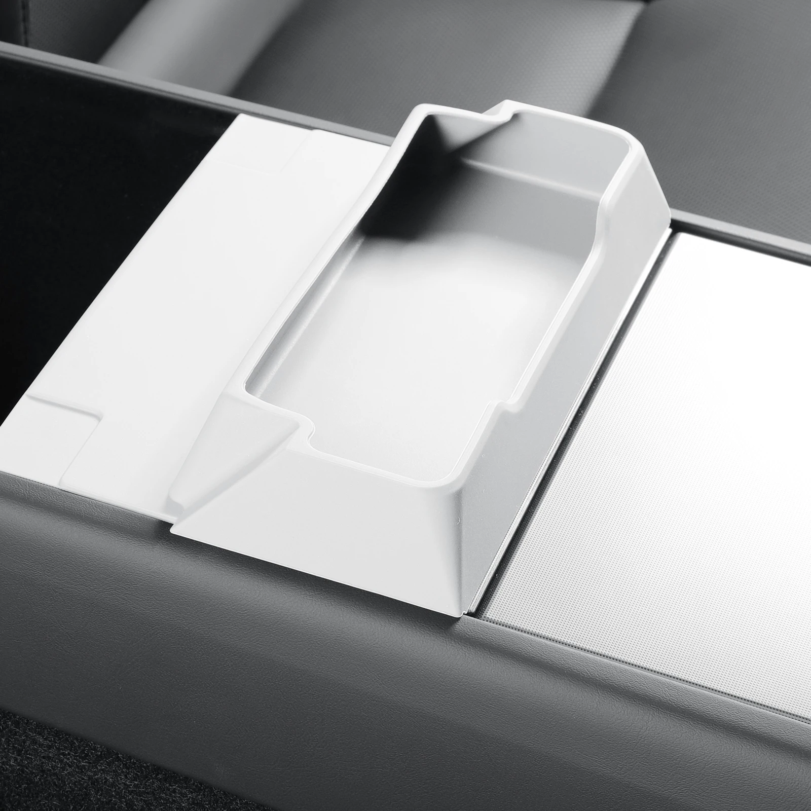 LUCKEASY für Tesla Model Y Juniper/YL/3 Highland 2025 2026 Auto-Brillenhalter Mittelkonsole Aufbewahrungsbox Organizer Zubehör – Detail 8