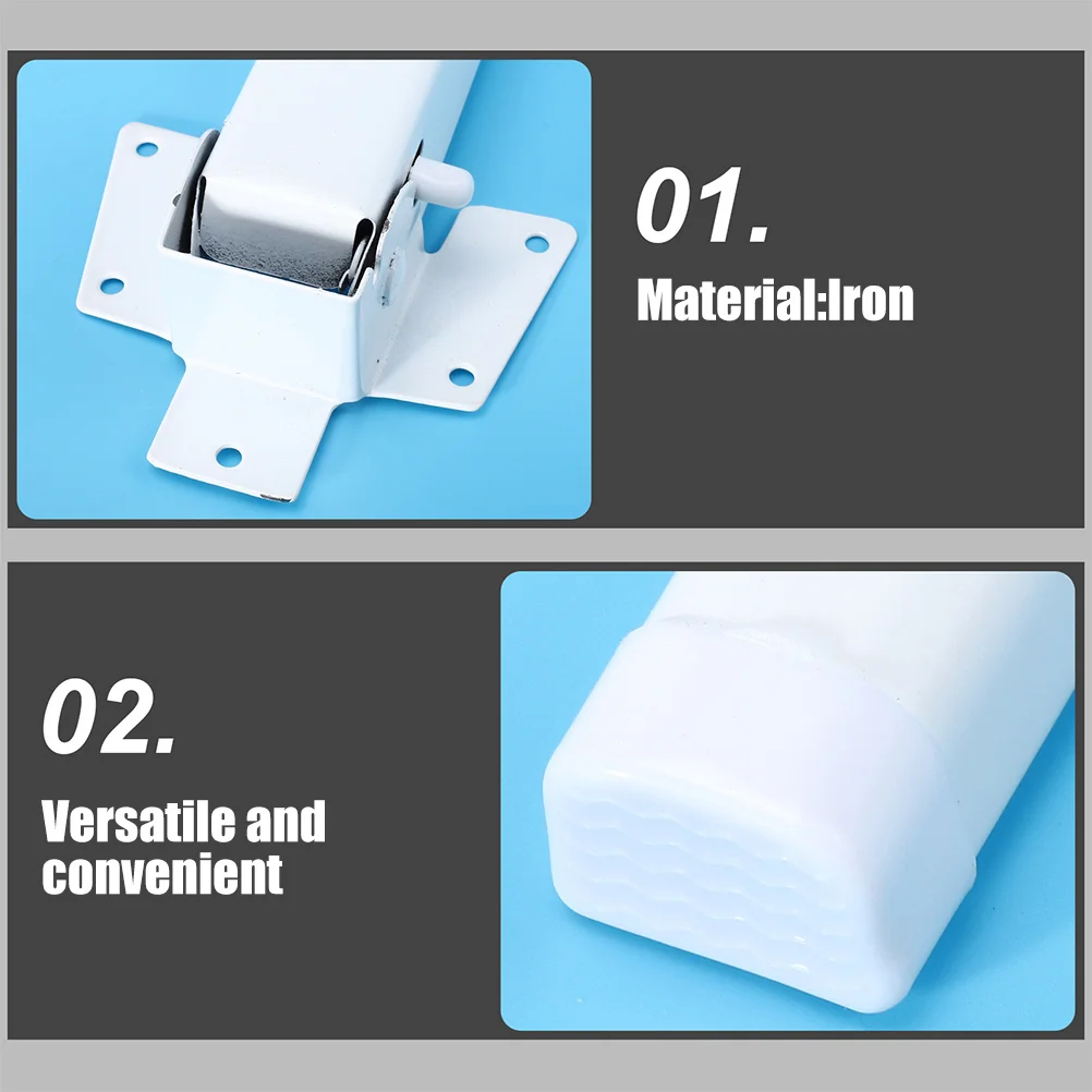 4 قطعة طاولة قابلة للطي مربع أرجل مكتب معدنية لأجهزة الطاولات لتقوم بها بنفسك أثاث المكاتب المنزلية الأجهزة المحمولة سيقان متينة لارتفاع المكتب