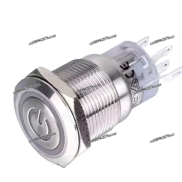 Button LAS1-AGQ Series Stainless Steel with Lamp Wiring Insert Switch Industrial Control 19mm