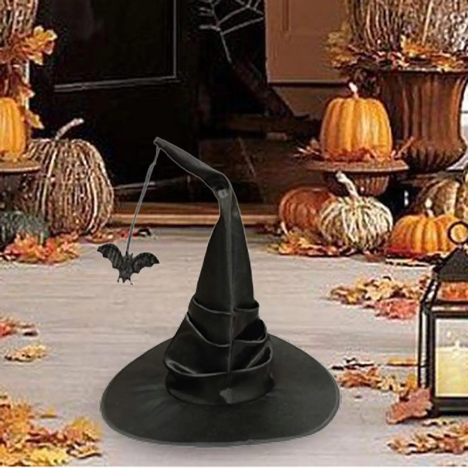 Halloween Witch Hat Accessories Pointed Cap for Cosplay Party Favors Masquerade