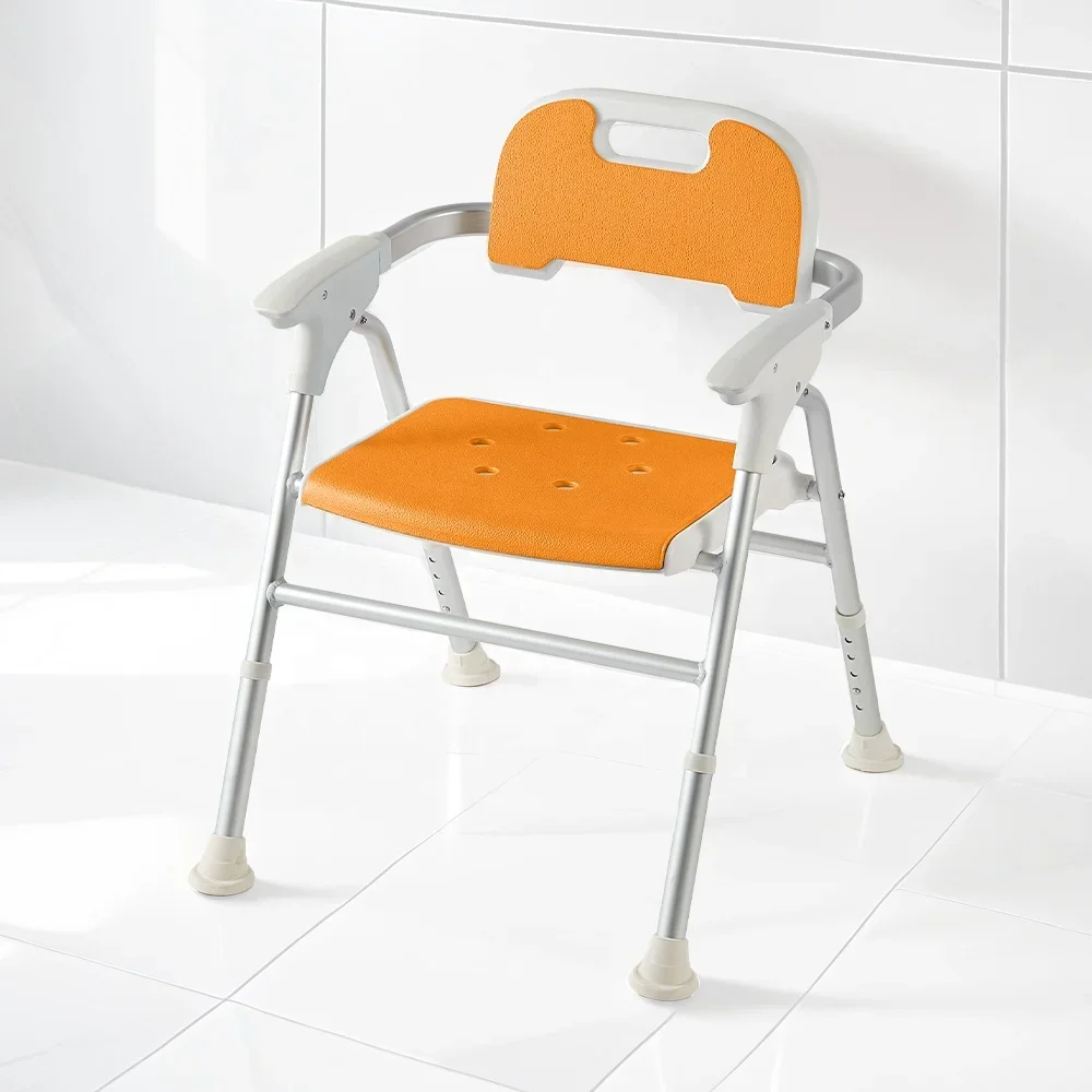 Factory Outlet lightweight aluminum bath chair adjustable height shower seat easy clean waterproof shower chair