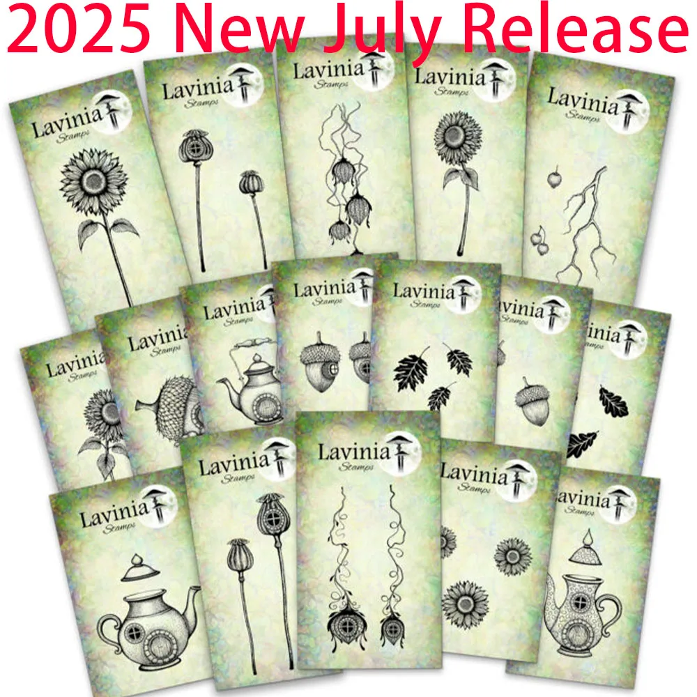 

Scrapbooking Stamp 2025 New Releases Twilight Tea Stamp Bundle Elf Stamp Silicone Stamps DIY Embossed Sunflower Craft Paper Card