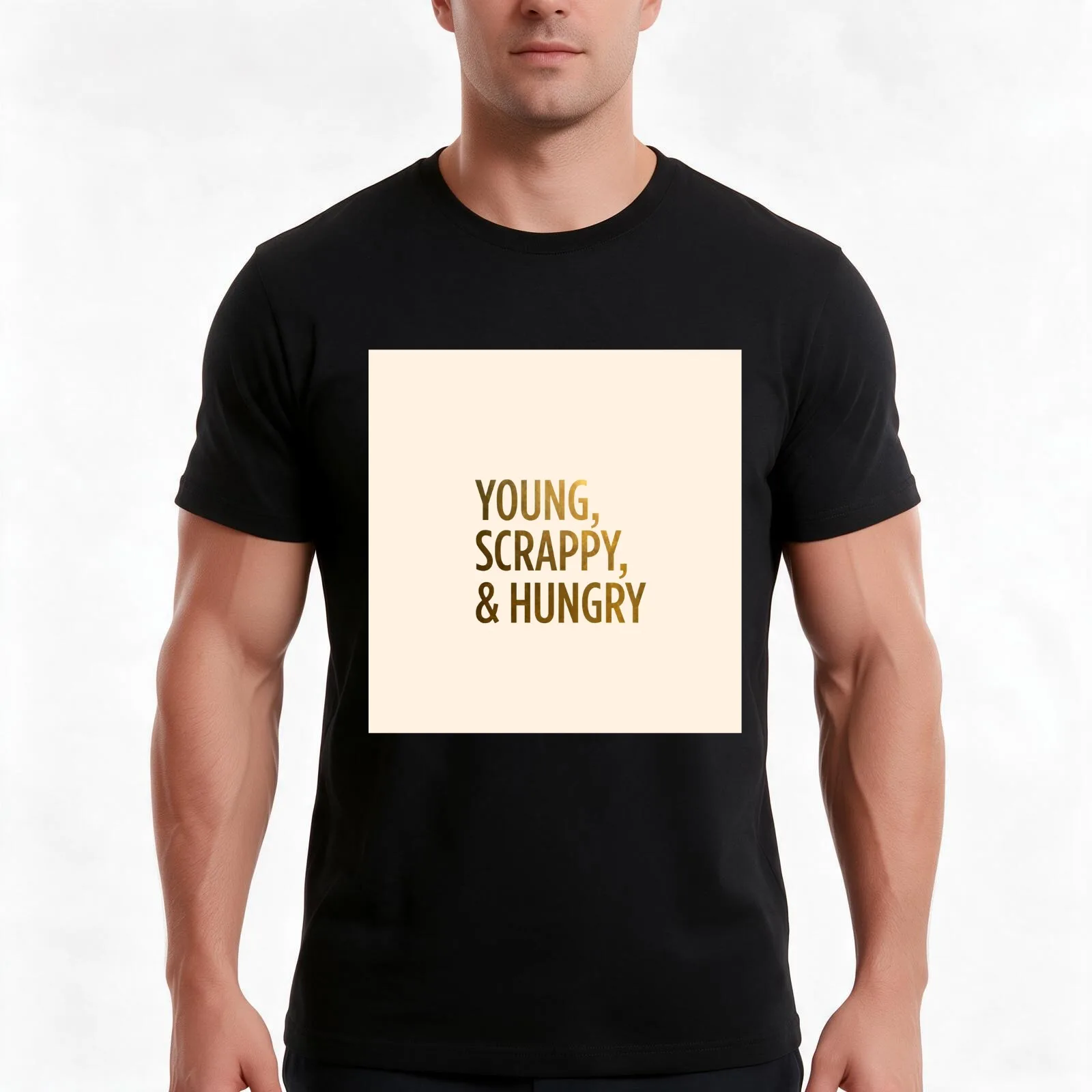 Young Scrappy and Hungry Hamilton Musical T-Shirt, Summer Casual Cotton Tee, Oversized Streetwear Tops, Vintage Graphic Print