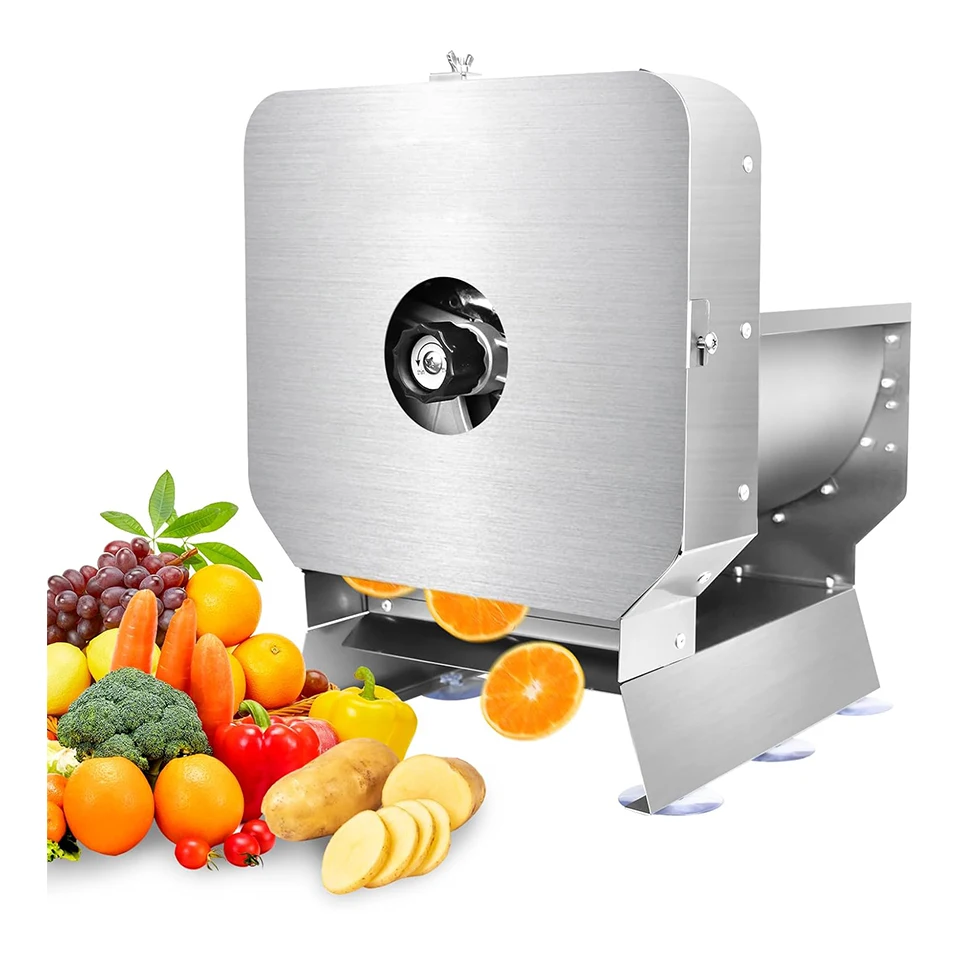 

4R-XL Heavy-Duty Electric Food Slicer With Manual Option Precise Slicing For Potatoes, Onions, Citrus & More