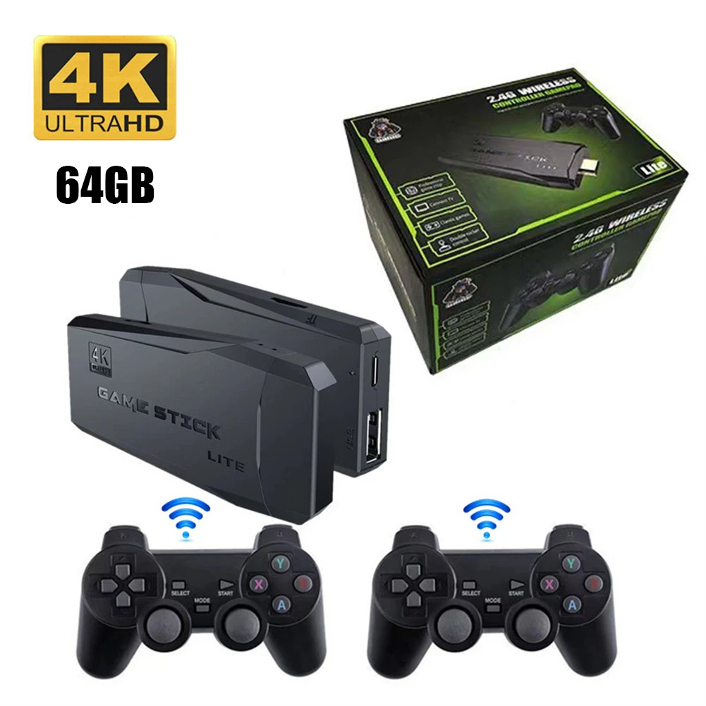 

M8 Games Controller Wireless Game Console With USB Receiver 64GB Memory Built-In 20000+ Games Handheld Console