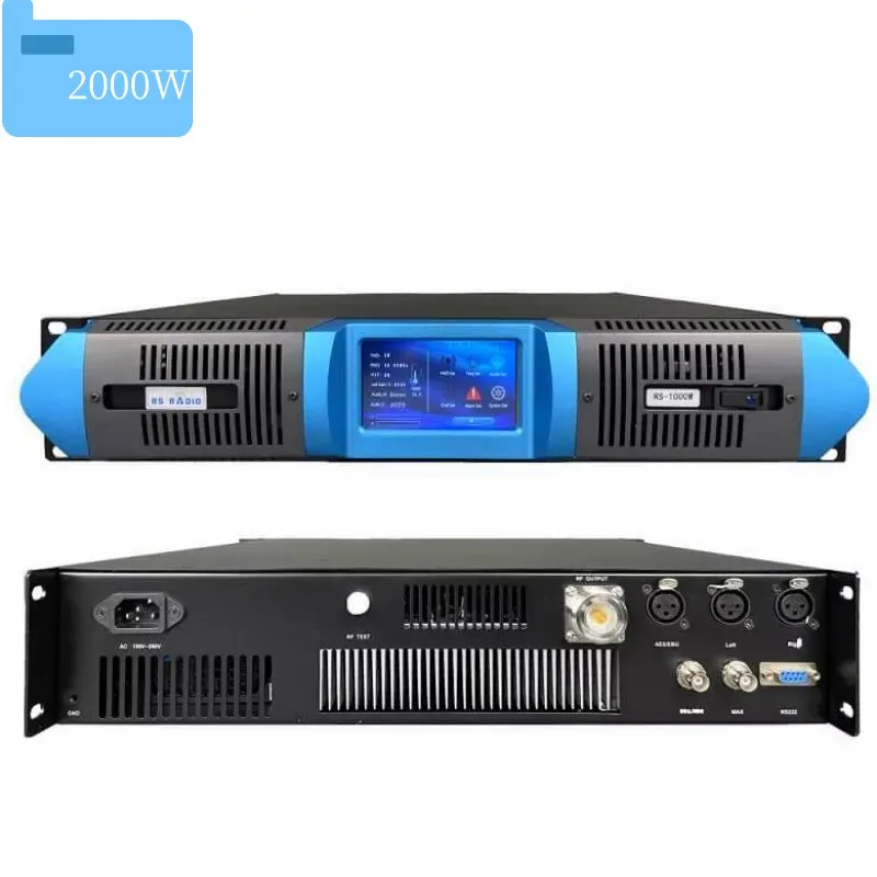 Touch Screen 2000W Equipment 2kw FM Radio Transmitter For Broadcasting