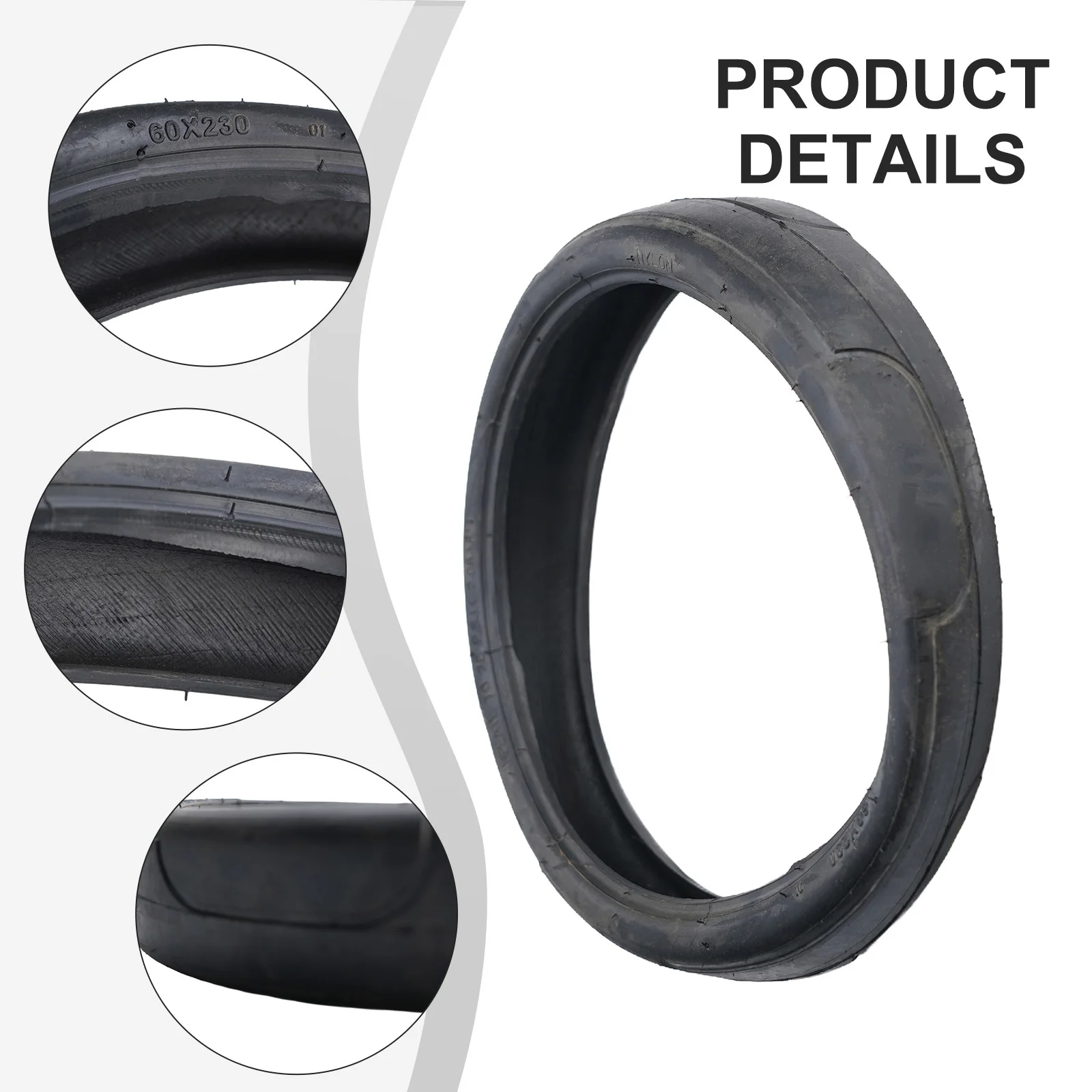 Outer Tire Inner Tube Garden Indoor Office Outdoor 60x230 Accessories Black Children Parts Replacement Wearproof