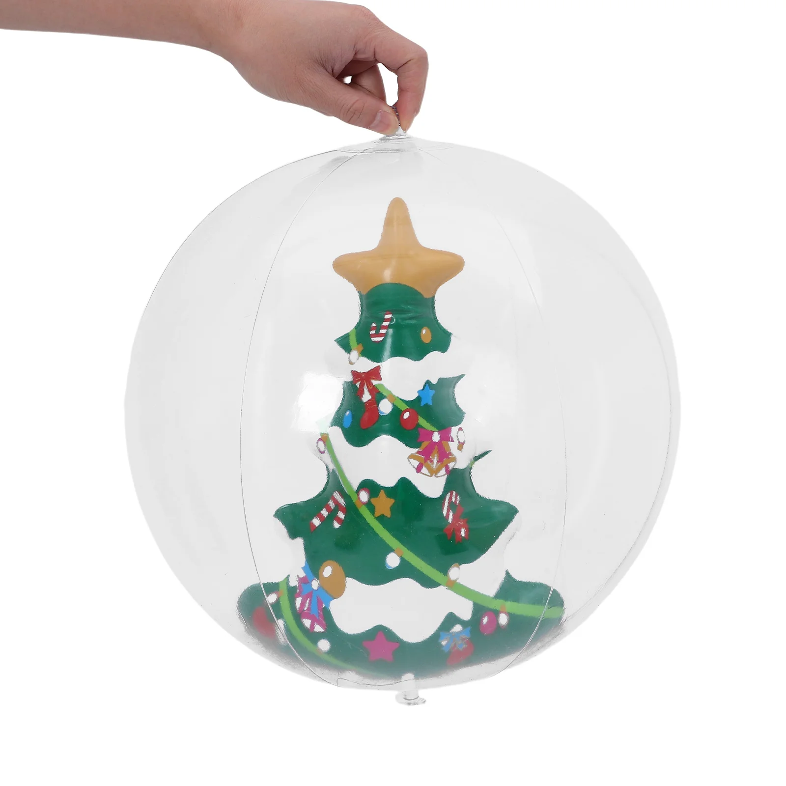 

13.8 Inch Inflatable Christmas Ball Ornament Weatherproof Blow Up Ball for Outdoor Holiday Decor Garden Christmas Celebration