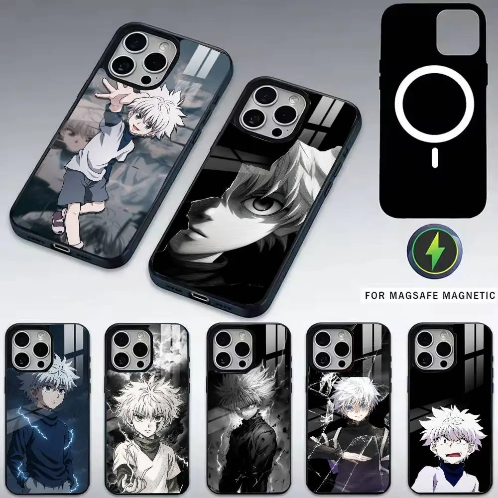 

Killua HXH-h X Hunter Phone Case For iPhone17,16,15,14,13,12,11 Plus,Pro Magnetic with Magsafe Wireless Charging