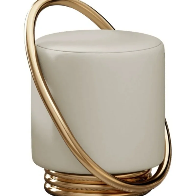 

Light luxury high-end makeup home living room coffee table stool light luxury bedroom dresser tea table guest chair