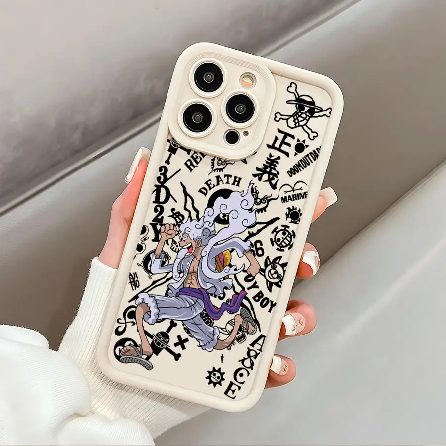 حافظة هاتف لهاتف آيفون 13 12 11 Pro Max XR 16e 15 16 14 Plus XS Max 17 غطاء ناعم هوائي رائع قطعة واحدة لوفي