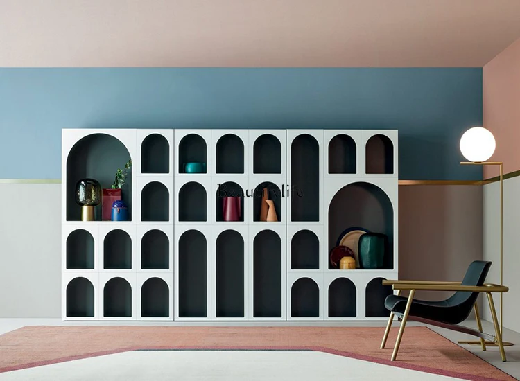 

Nordic Display Cabinet Modern Simple Nordic Simple Designer Bookcase