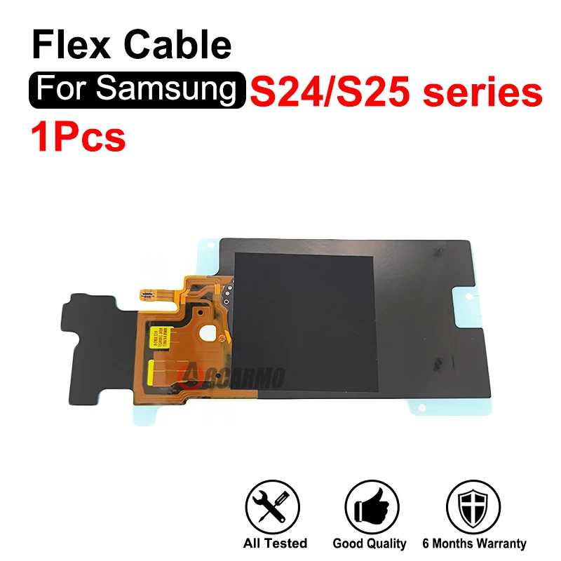 

For Samsung Galaxy S25 S24 Plus S24FE Wireless Charging Induction Coil NFC Module Flex Cable Replacement Part