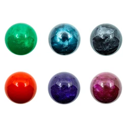 QANBA-Bola de bola Mineral con acabado de mármol, Joystick de gravedad, azul, rojo, verde, 35mm, Sanwa