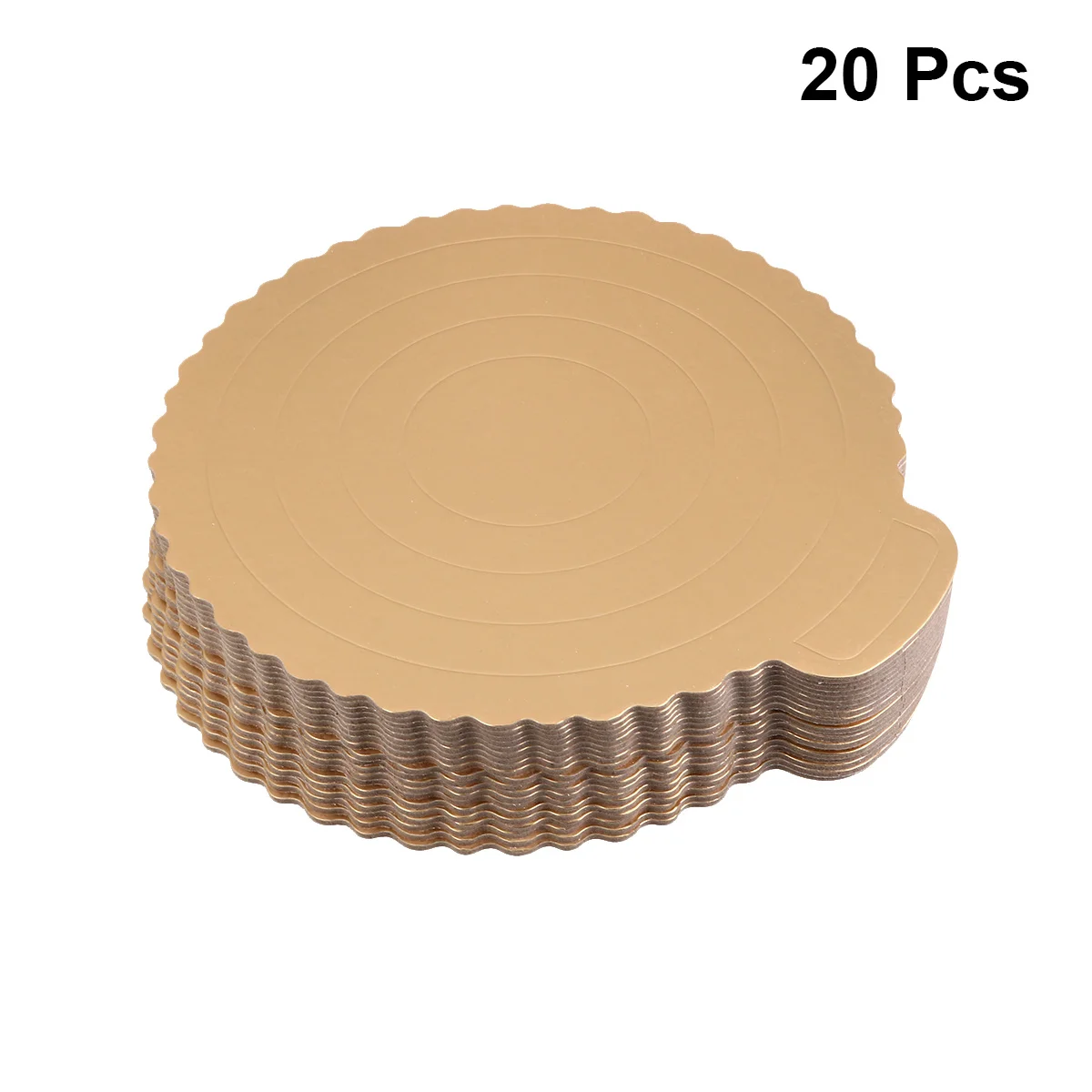 

20Pcs Luxury Cake Display Base Round Shape 7.5inches Golden Perfect for Cakes Appetizers and Desserts Cake Boards