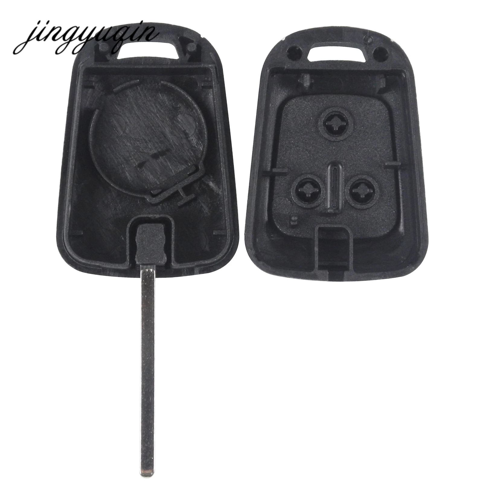 Jingyuqin 10 pçs/lote Substituição Chave Remota Shell para Chevrolet Camaro Sonic Cruze Malibu Volt Spark Chave Remota Fob Caso 3 Botão