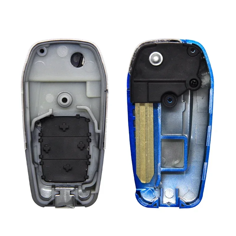 HE Xiang Car Key Shell Case per Toyota Corolla Camry RAV4 Auris Prado Tarago REIZ Crown Avalon Venza Upgrade Ferrari Type Flip